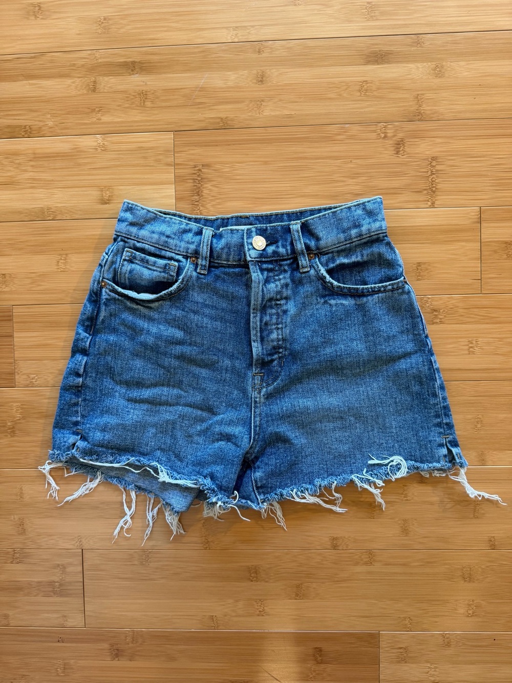 PacSun High Rise Icon Denim Shorts — Size 24